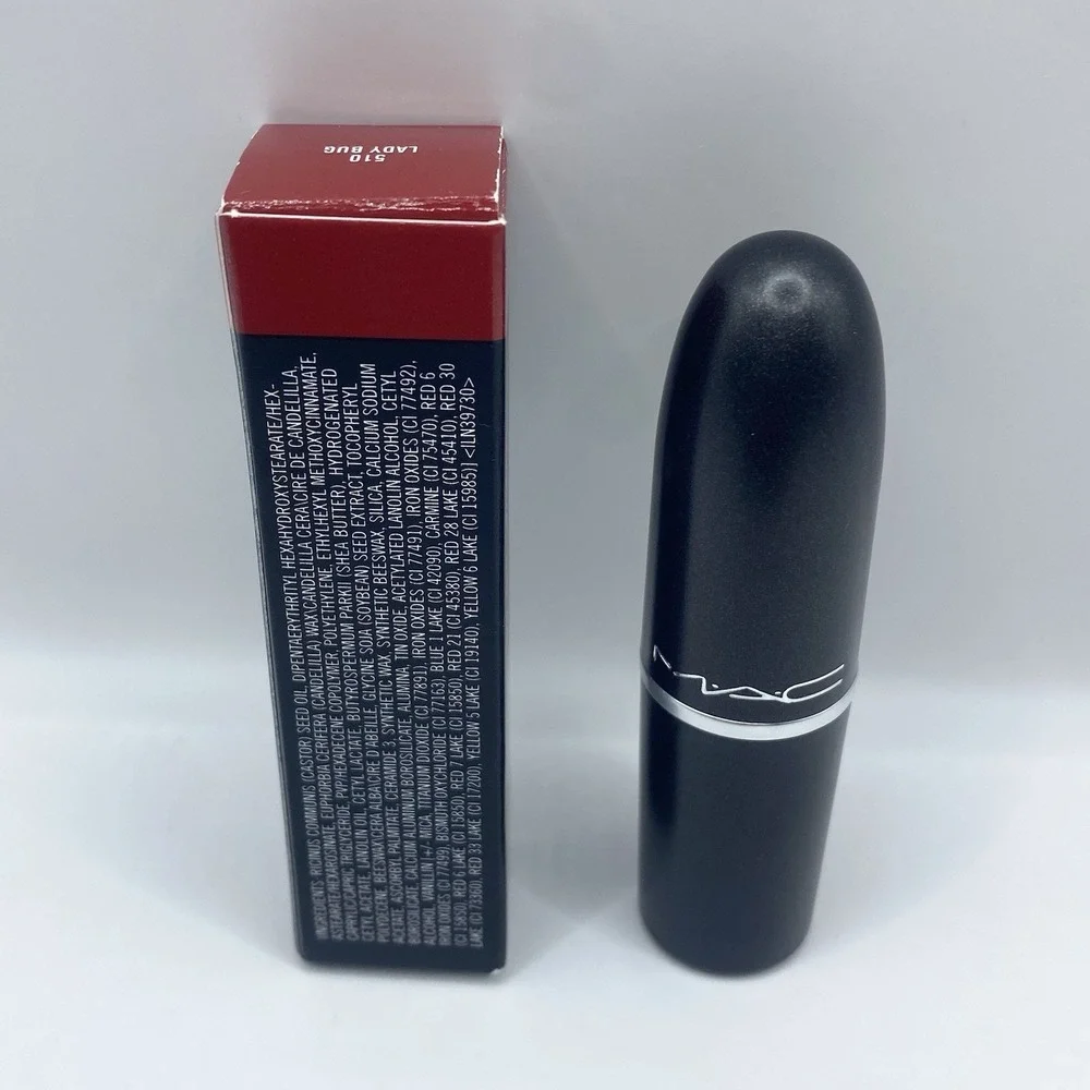 MAC Lustre Lipstick - #510 LADY BUG - Full Size 0.10oz NIB